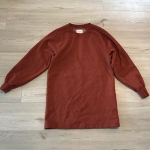 Aritzia Wilfred Free Fleece Sweater Dress